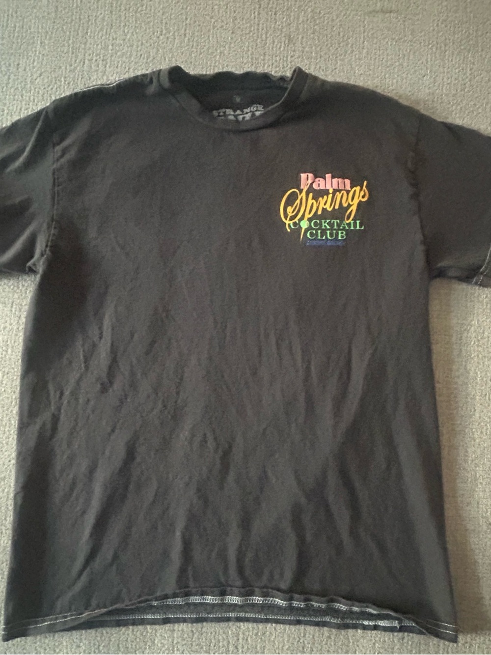 Palm Springs Cocktail Club Black Graphic Tee